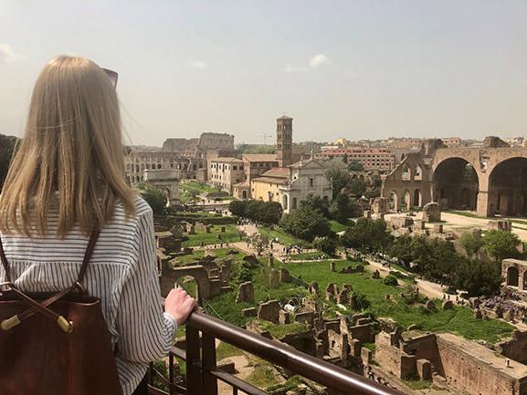 Bailey Shrum in Rome